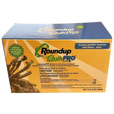 RoundUp QuikPro Pack of 15 x 1.5oz Pouches (2/CS) ( Glyphosate, Diquat dibromide )