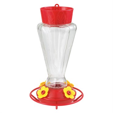 Classic 28oz Royal Glass Hummingbird Feeder 4 Ports