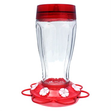Classic 40oz Big Gulp Glass Hummingbird Feeder 7 Ports