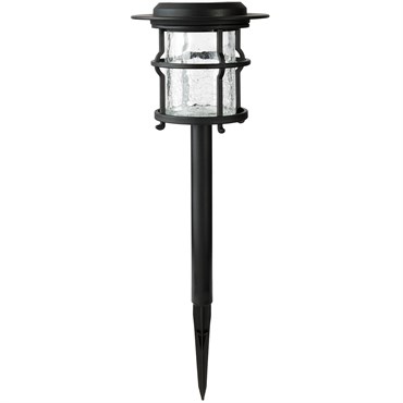Moonrays Bronze Stake Solar Crackle Glass