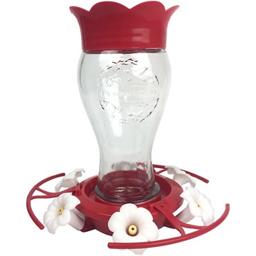 Pennington 28oz Glass Flip Perch Hummingbird Feeder