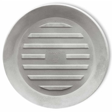 Crescent 18" Round Universal Saucer Weathered Concrete