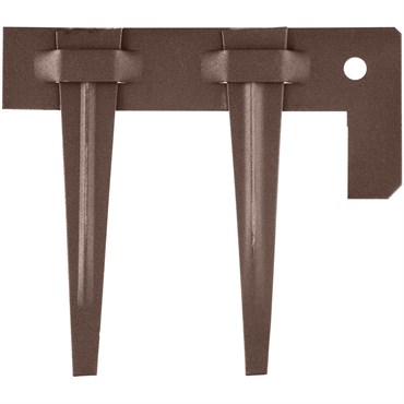 Colmet Edging End Piece Brown Texture
