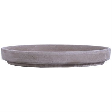 Ceramo 12.5" Standard Saucer Dark Basalt Clay