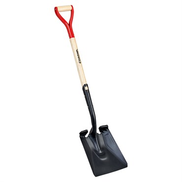 Corona 14 Gauge Square Point Hardwood D Grip Shovel
