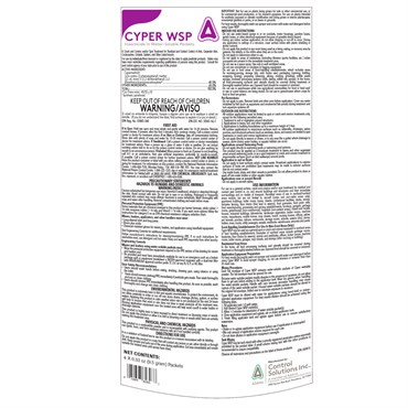 CSI 9.5g Cyper WSP 40% Cypermetherin