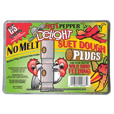 C&S 12oz Hot Pepper Delight Suet Plugs