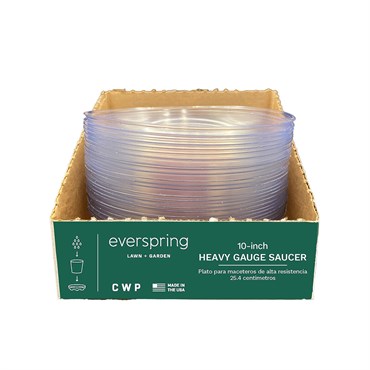 CWP 10" Carpet Saver Heavy Footed Saucer Retail Ready Packaging