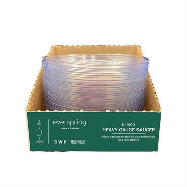 CWP 8" Carpet Saver Heavy Footed Saucer Retail Ready Packaging