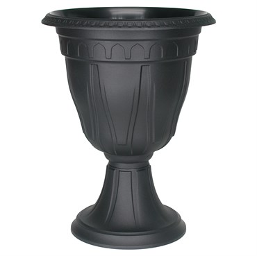 DCN 15.25"x20" Tall Azura Urn Black