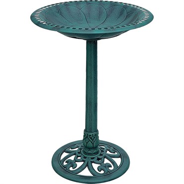 DDI Resin Bird Bath Green