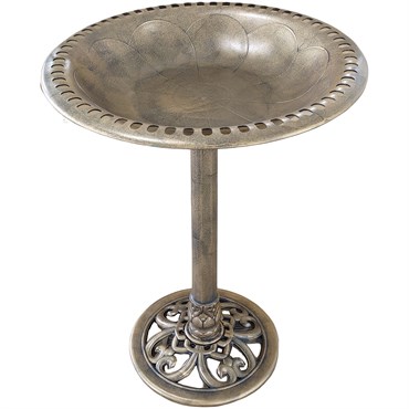 DDI Resin Bird Bath Bronze