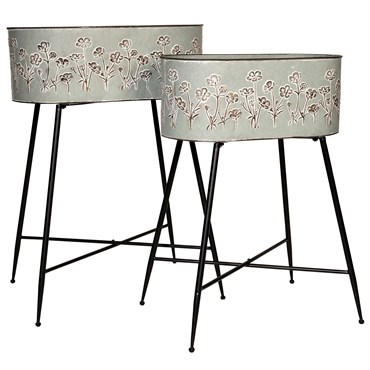 Deer Park Oval Petunia Planter Set of 2