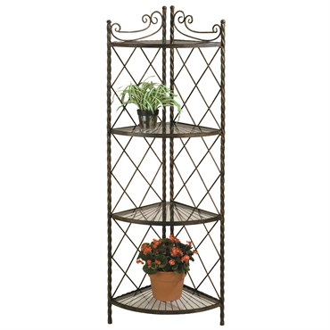 Deer Park XXX Corner Plant Stand Black