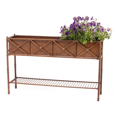 Deer Park 48" Rosette Planter With Tin Liner