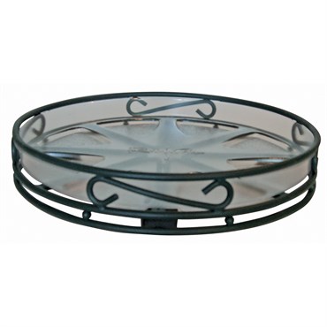 Deer Park 14" Low Profile Deep Saucer Caddy Black