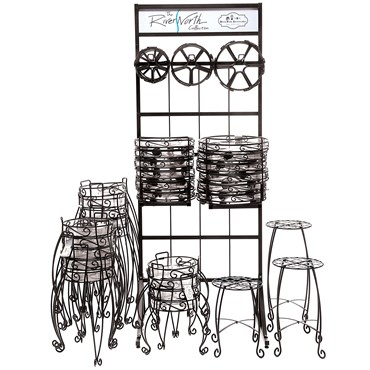 Deer Park Trivet & Caddie Display Empty Black