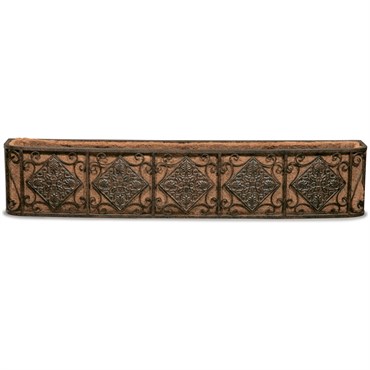 Deer Park Large Diamond Window Box Deck Rail Planter