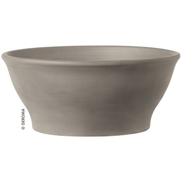 Deroma 10.6" Bowl Smooth Grafite Clay — Single Unit