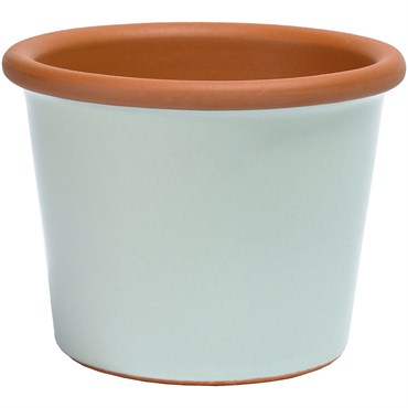 Deroma 7.56" Glazed Cylinder Flower Pot Zephyr
