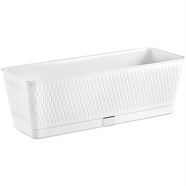 Deroma 19.7" Ariel Window Box Premium Plastic White