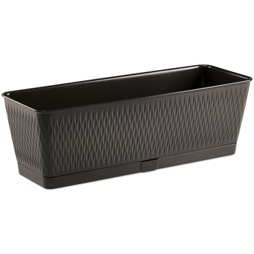 Deroma 19.7" Ariel Window Box Premium Plastic Grafite
