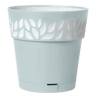 Deroma 5.9 Leaf Pot Premium Plastic Sky Blue