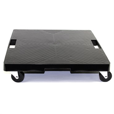 Devault 16" Square Plant Dolly with Handle Black