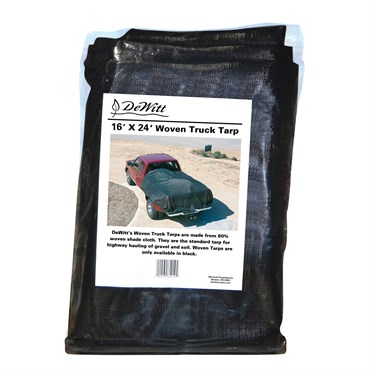 Dewitt 16'x24' 80% Black Woven Shade Truck Tarp