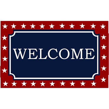 DHTG 18x28 Americana Coir Mat Welcome