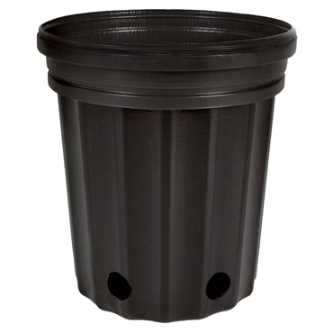 HC Dillen Elite 300 Nursery Pot, Blow Molded, Trade 1 Gallon, Black, 65 per Bundle, 168 Bundles per Pallet, 6.5in x 7.00in, 3.00 Quart, 1Gallon