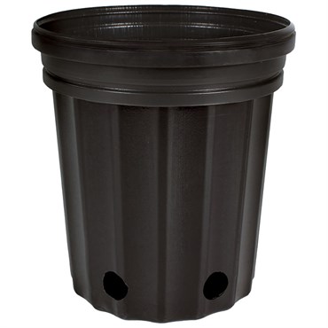 HC Dillen Elite 2000 Nursery Pot, Blow Molded, Trade 5 Gallon, Black, 46 per Bundle, 48 Bundles per Pallet, 11.87in x 11.00in, 3.90Gal