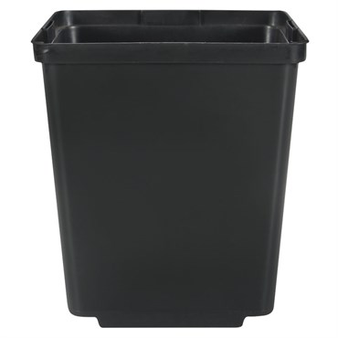 Dillen 05.50 Square Deep Perennial Pot Tag Lock No Teeth Thin Wall Black 256 Per Case 32 Cases Per Pallet