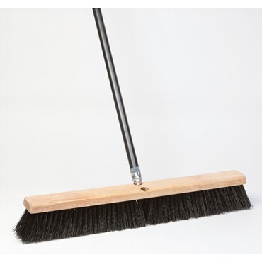 DQB 18" Stiff Sweep Broom with Head Handle Attached