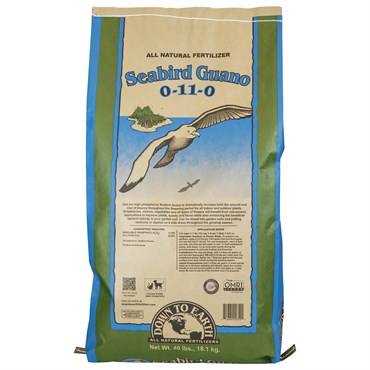 Down to Earth 40# Seabird Guano 0-11-0 OMRI (50/PL)