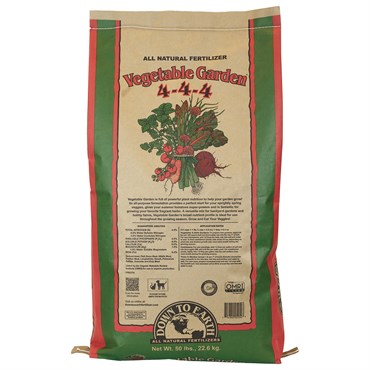 Down to Earth 50# Vegetable Garden 4-4-4 OMRI (40/PL)