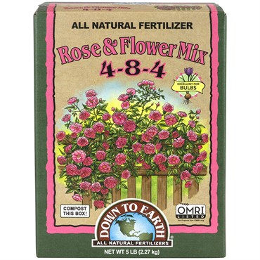 Down to Earth 5# Rose & Flower Mix 4-8-4 OMRI