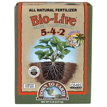 Down to Earth 5# Bio-Live Hawaiian 5-4-2 OMRI