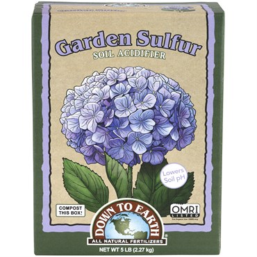 Down to Earth 5# Garden Sulfur Soil Acidifier OMRI