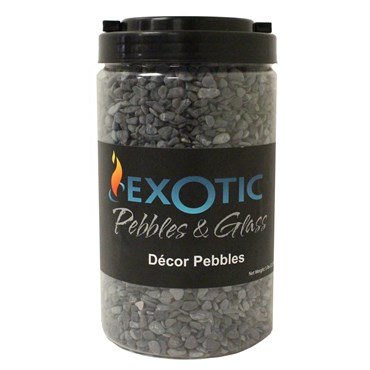 Exotic Pebbles 5# Jar Black Bean Size