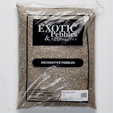 Exotic Pebbles 20# Wood Bean Pebble 1/5"