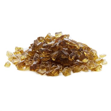 Exotic Pebbles 12# Fire Glass Chestnut 1/2"