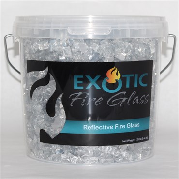 Exotic Pebbles 12# Fire Reflect Glass Sliver 1/2"