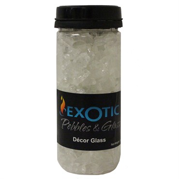 Exotic Pebbles 1.48# Jar Ice Clear Glass