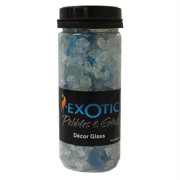 Exotic Pebbles 1.48# Jar Bahama Blend Glass