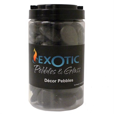 Exotic Pebbles 5# Jar Polish Black Pebble Size