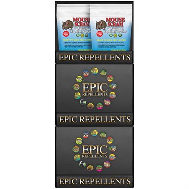EPIC 36pc 10ct 1.75oz Mouse Scram Repellent Granules Pouch Display