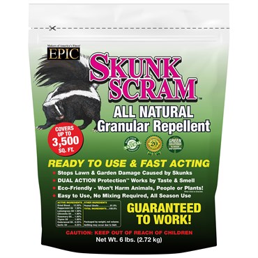 EPIC 6# Skunk Scram Repellent Granules Resealable Bag