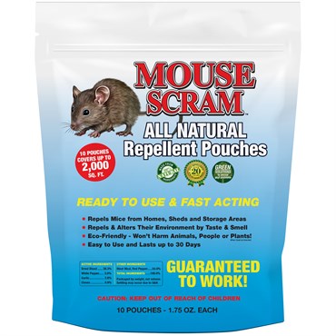 EPIC 10ct 1.75oz Mouse Scram Repellent Pouch