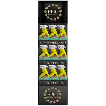 EPIC 36pc 32oz Deer Scram Liquid Repellent Ready to Use with Trigger Spray Display